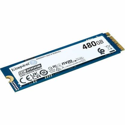 Disque SSD Kingston DC2000B 480 Go - M.2 2280 interne - PCI Express NVMe (PCI Express NVMe 4.0 x4) SEDC2000BM8/480G