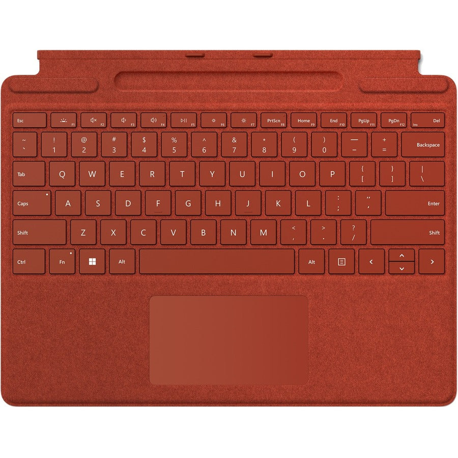 Microsoft Signature Keyboard/Cover Case Microsoft Surface Pro 8, Surface Pro X, Surface Pro 9 Tablet - Poppy Red 8XA-00022