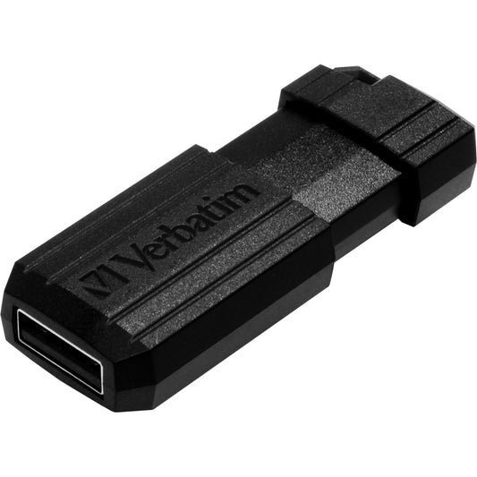 Verbatim 8GB PinStripe USB Flash Drive - Black (400 Bulk) 58612