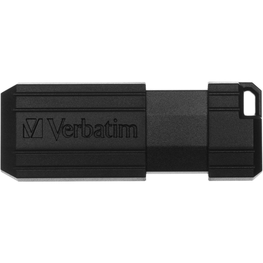 Verbatim 8GB PinStripe USB Flash Drive - Black (400 Bulk) 58612