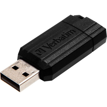 Verbatim 8GB PinStripe USB Flash Drive - Black (400 Bulk) 58612