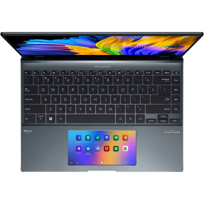 Asus Zenbook 14X OLED UX5400 UX5400ZB-DS72T-CA 14" Touchscreen Notebook - 2.8K - Intel Core i7 12th Gen i7-1260P - 16 GB - 512 GB SSD - Pine Gray UX5400ZB-DS72T-CA