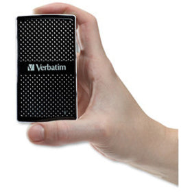 Verbatim 128GB Vx450 External SSD, USB 3.0 with mSATA Interface - Black 47680