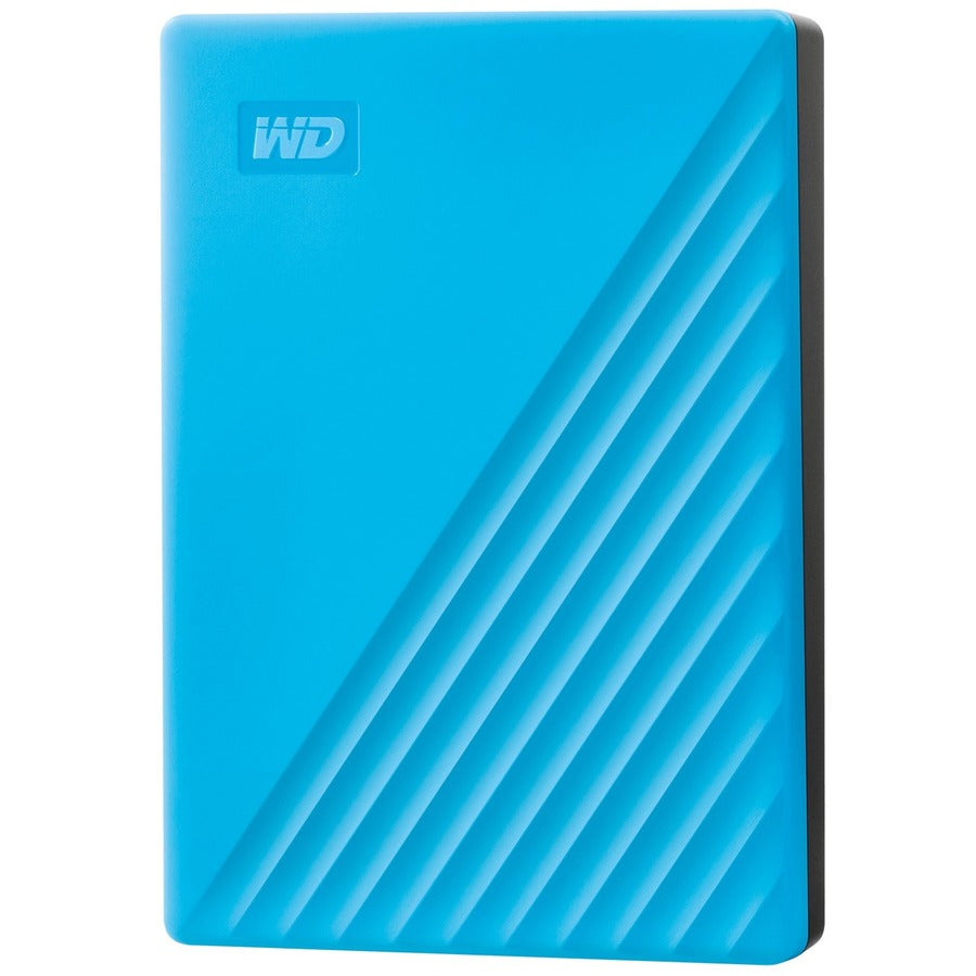 WD My Passport WDBPKJ0040BBL-WESN 4 TB Portable Hard Drive - External - Blue WDBPKJ0040BBL-WESN