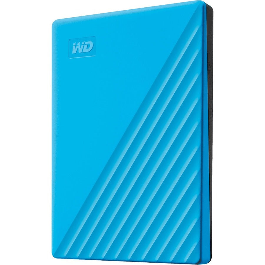 WD My Passport WDBPKJ0040BBL-WESN 4 TB Portable Hard Drive - External - Blue WDBPKJ0040BBL-WESN