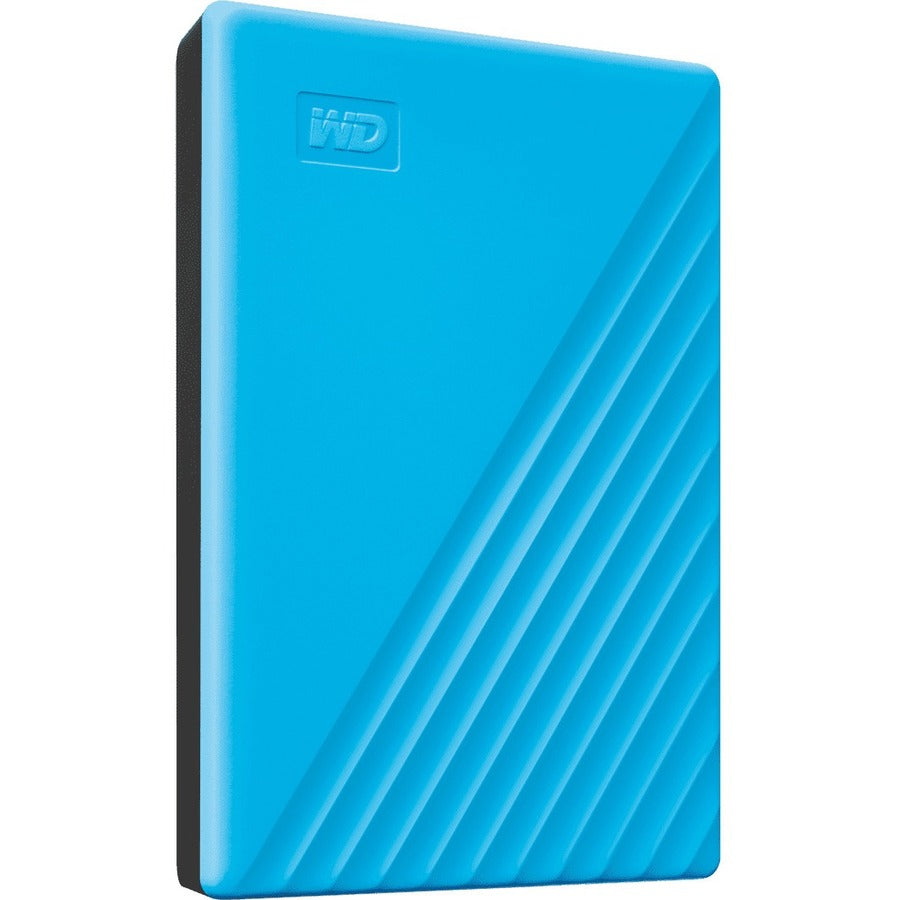 WD My Passport WDBPKJ0040BBL-WESN 4 TB Portable Hard Drive - External - Blue WDBPKJ0040BBL-WESN