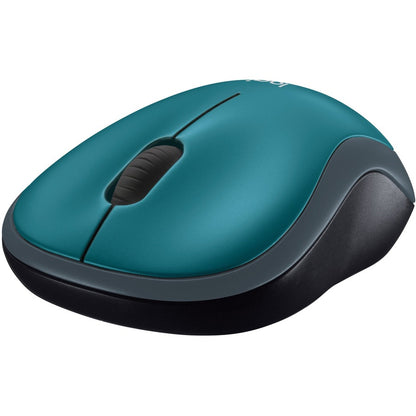 Logitech M185 Wireless Mouse, 2.4GHz with USB Mini Receiver, 12-Month Battery Life, 1000 DPI Optical Tracking, Ambidextrous, Compatible with PC, Mac, Laptop (Blue) 910-003636