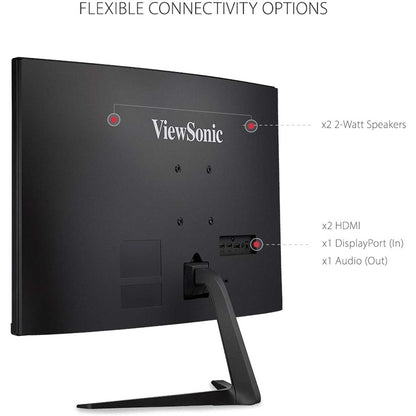 ViewSonic OMNI VX2718-2KPC-MHD 27" Class WQHD Curved Screen LED Monitor - 16:9 - Black VX2718-2KPC-MHD