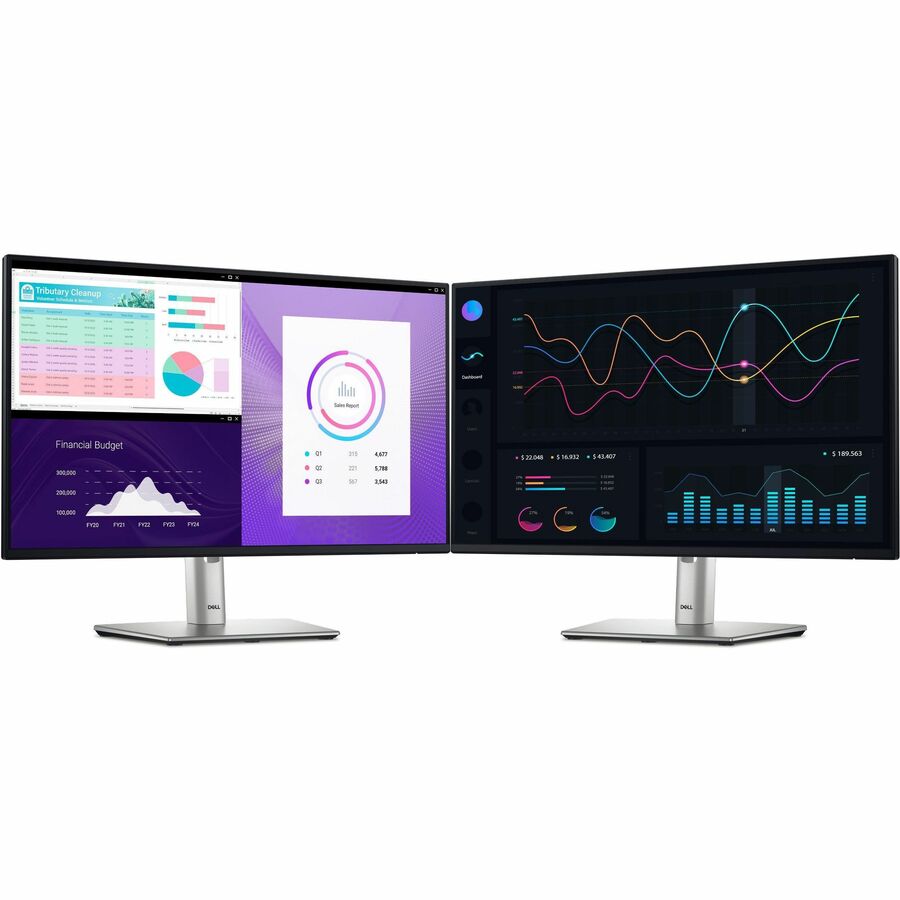 Dell P2425H 24" Class Full HD LED Monitor - 16:9 - Black, Silver DELL-P2425H