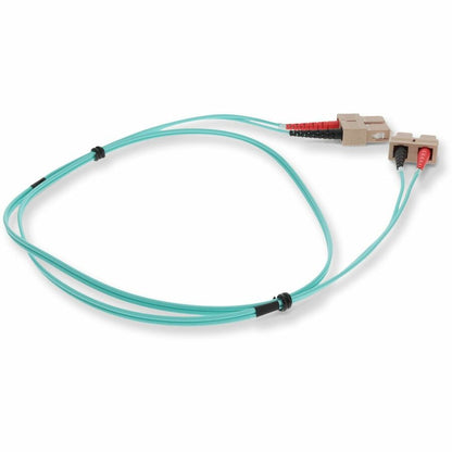 AddOn 2m Laser-Optomized Multi-Mode fiber (LOMM) Duplex SC/SC OM4 Aqua Patch Cable ADD-SC-SC-2M5OM4