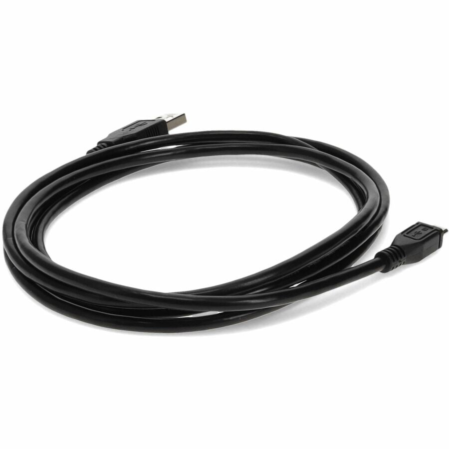 AddOn 4.57m (15.00ft) USB 2.0 (A) Male to Micro-USB (B) Male Black Cable USB2MICROUSB15