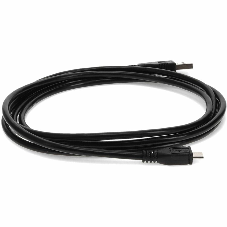 AddOn 4.57m (15.00ft) USB 2.0 (A) Male to Micro-USB (B) Male Black Cable USB2MICROUSB15