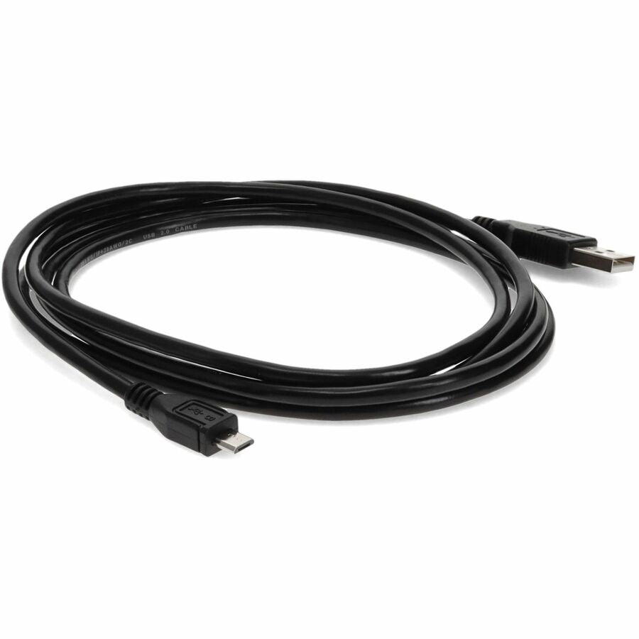 AddOn 4.57m (15.00ft) USB 2.0 (A) Male to Micro-USB (B) Male Black Cable USB2MICROUSB15