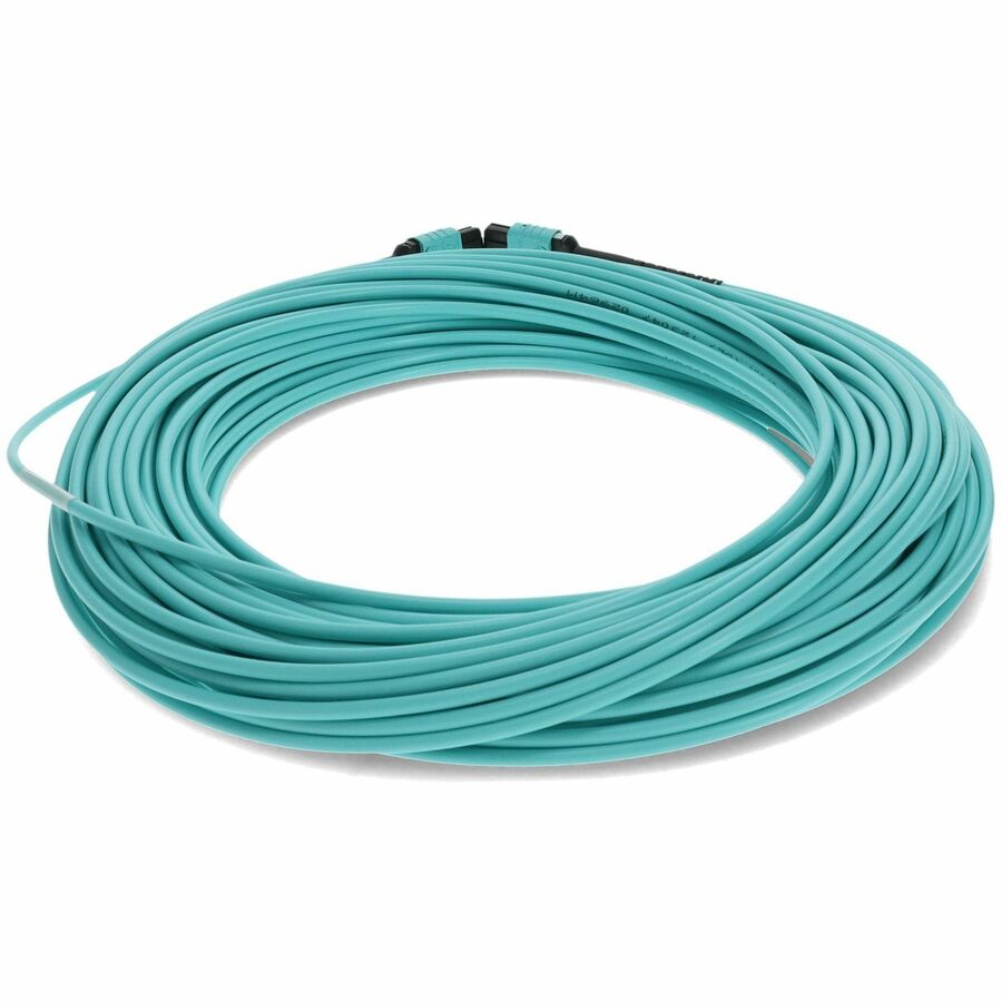 AddOn 15m MPO/MPO Female/Female OM3 50/125 LOMM LSZH 12 Fiber Crossover Cable ADD-MPOMPO-15M5OM3