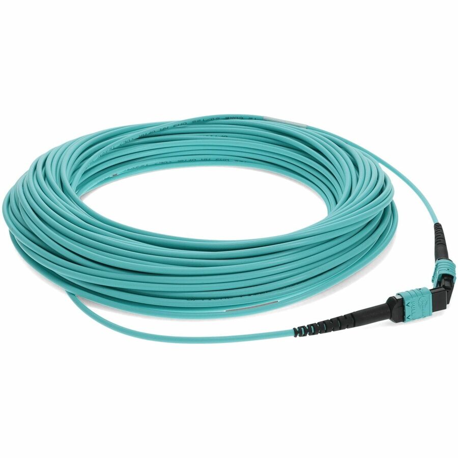 AddOn 15m MPO/MPO Female/Female OM3 50/125 LOMM LSZH 12 Fiber Crossover Cable ADD-MPOMPO-15M5OM3