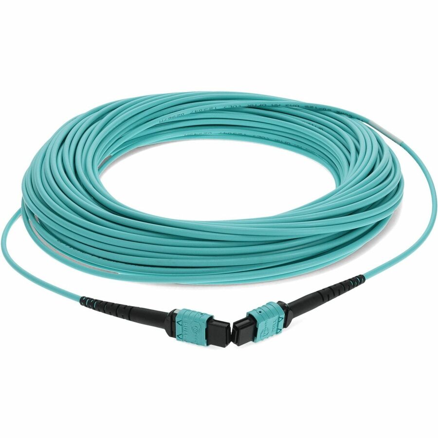 AddOn 15m MPO/MPO Female/Female OM3 50/125 LOMM LSZH 12 Fiber Crossover Cable ADD-MPOMPO-15M5OM3