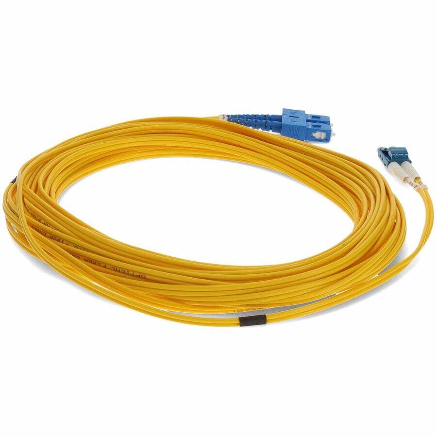 AddOn 30m Single-Mode Fiber (SMF) Duplex SC/LC OS1 Yellow Patch Cable ADD-SC-LC-30M9SMF