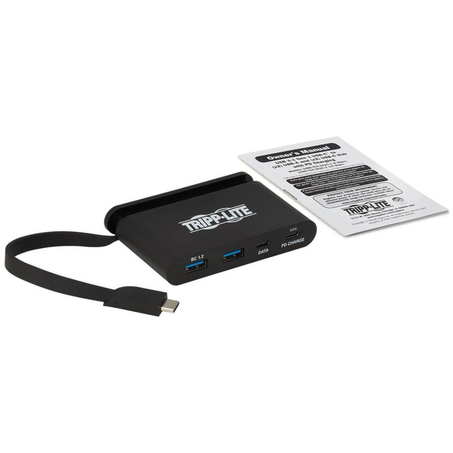 Tripp Lite by Eaton U460-T04-2A2C-2 USB 3.1 C Hub, 10 Gbps, Black U460-T04-2A2C-2