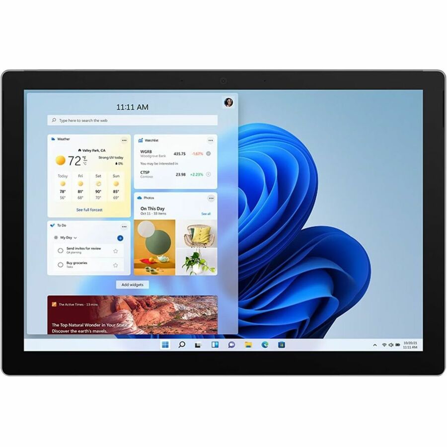 Microsoft Surface Pro 7+ Tablet - 12.3" - Intel - 32 GB - 1 TB SSD - Windows 10 Pro - 4G - Platinum 1YX-00001