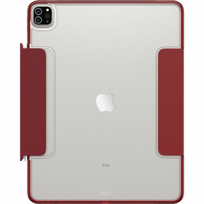 OtterBox Symmetry Series 360 Elite Carrying Case (Folio) for 12.9" Apple iPad Pro (5th Generation), iPad Pro (6th Generation) Tablet, Apple Pencil - Harvard Red (Red/Clear) 77-87704