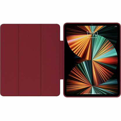 OtterBox Symmetry Series 360 Elite Carrying Case (Folio) for 12.9" Apple iPad Pro (5th Generation), iPad Pro (6th Generation) Tablet, Apple Pencil - Harvard Red (Red/Clear) 77-87704