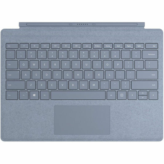 Microsoft Signature Keyboard/Cover Case Microsoft Surface Pro (5th Gen), Surface Pro 4, Surface Pro 6, Surface Pro 7, Surface Pro 7+, Surface Pro 3 Tablet - Ice Blue FFQ-00122