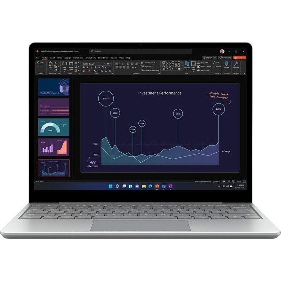 Microsoft Surface Laptop Go 2 12.4" Touchscreen Notebook - Intel Core i5 - 8 GB - 256 GB SSD - Platinum 8QG-00024