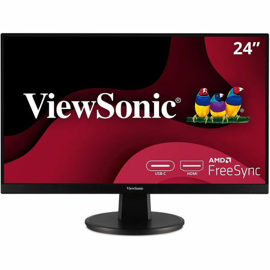 ViewSonic Value VA2447-MHU 24" Class Full HD LED Monitor - 16:9 - Black VA2447-MHU