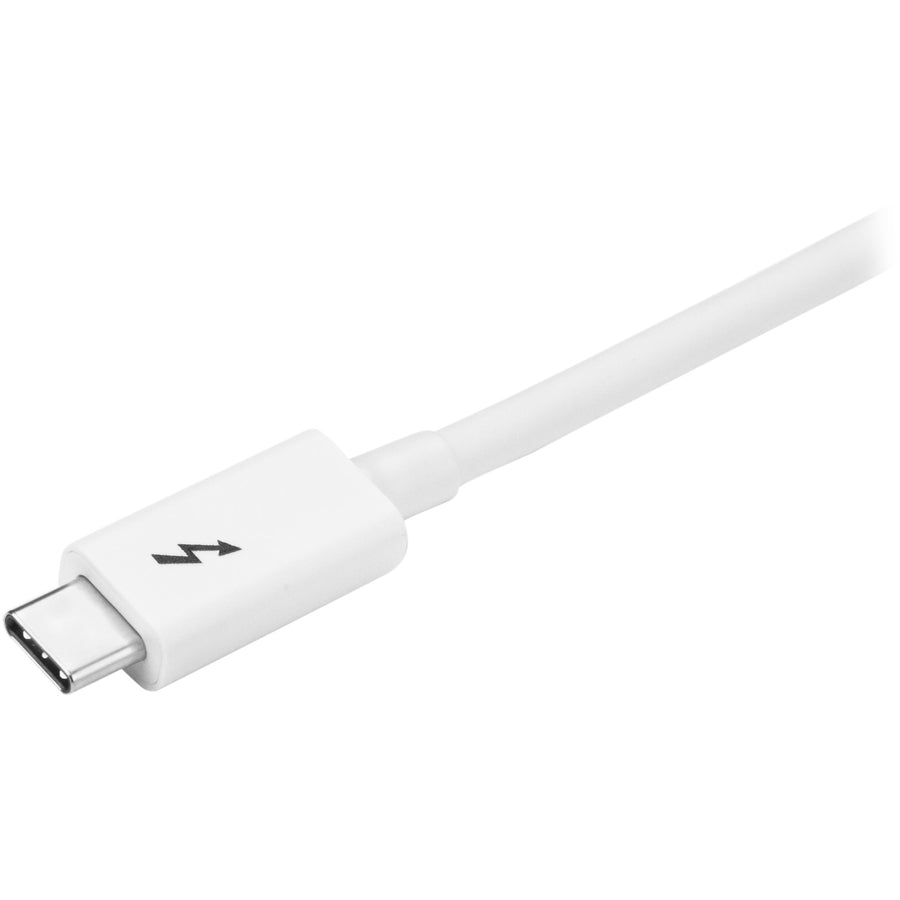 StarTech.com 6.6ft (2m) Thunderbolt 3 Cable, 20Gbps, 100W PD, 4K Video, Thunderbolt-Certified, Compatible w/ TB4/USB 3.2/DisplayPort TBLT3MM2MW