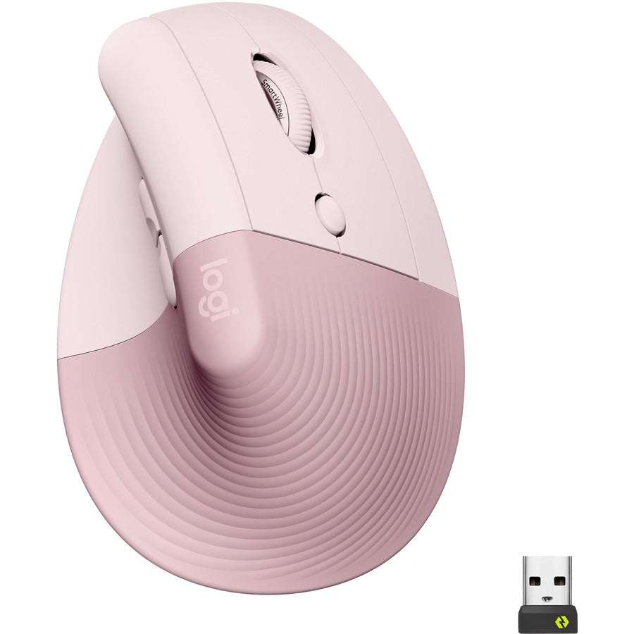 Logitech Lift Vertical Ergonomic Mouse (Rose) 910-006472