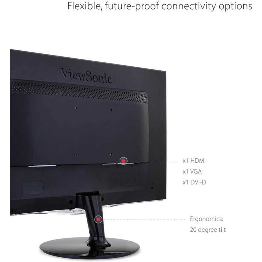 Viewsonic 24" Display, TN Panel, 1920 x 1080 Resolution VX2452MH