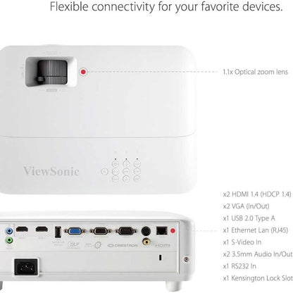 ViewSonic PG701WU DLP Projector - 16:10 - White PG701WU