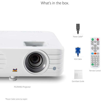 ViewSonic PG701WU DLP Projector - 16:10 - White PG701WU