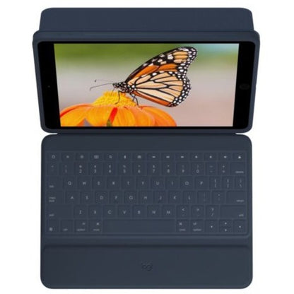 Logitech Rugged Combo 3 Rugged Keyboard/Cover Case (Folio) Apple, Logitech iPad (8th Generation), iPad (7th Generation), iPad (9th Generation) Tablet - Blue 920-009320