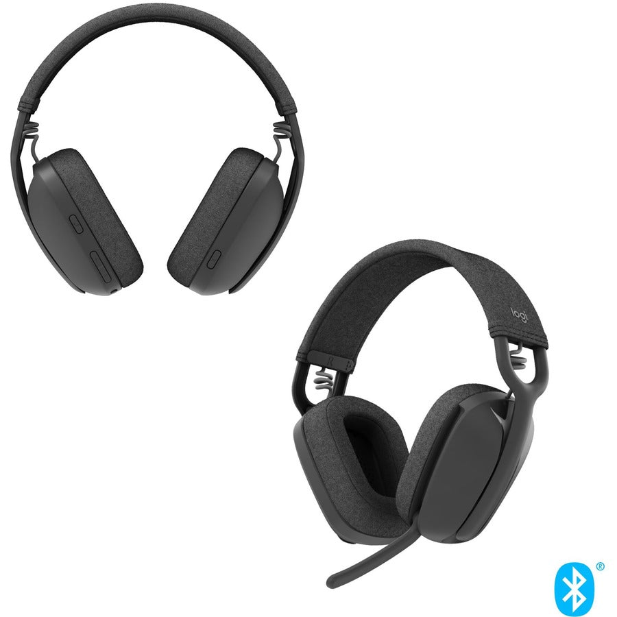 Logitech Zone Vibe 100 Lightweight Wireless Over-Ear Headphones, Graphite, 981-001256 981-001256