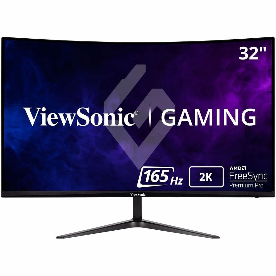 ViewSonic Entertainment VX3218C-2K 32" Class WQHD Curved Screen LED Monitor - 16:9 - Black VX3218C-2K