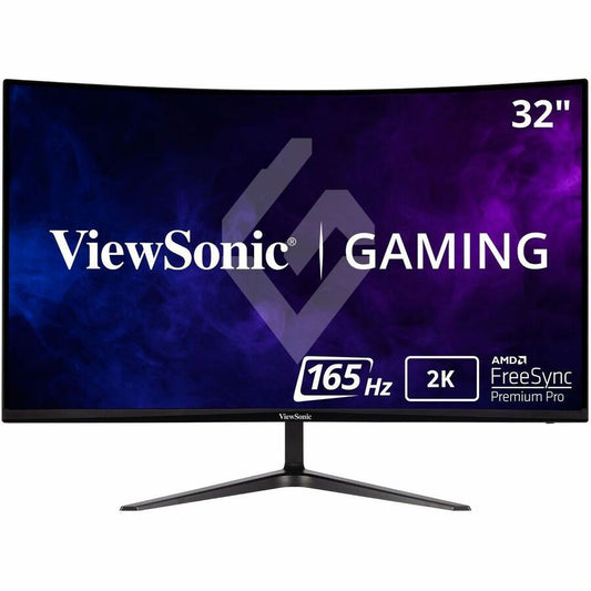 ViewSonic Entertainment VX3218C-2K 32" Class WQHD Curved Screen LED Monitor - 16:9 - Black VX3218C-2K