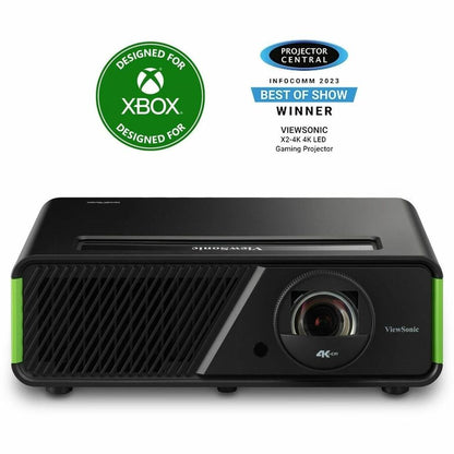 ViewSonic X2-4K Short Throw LED Projector - Wall Mountable, Ceiling Mountable - Black X2-4K