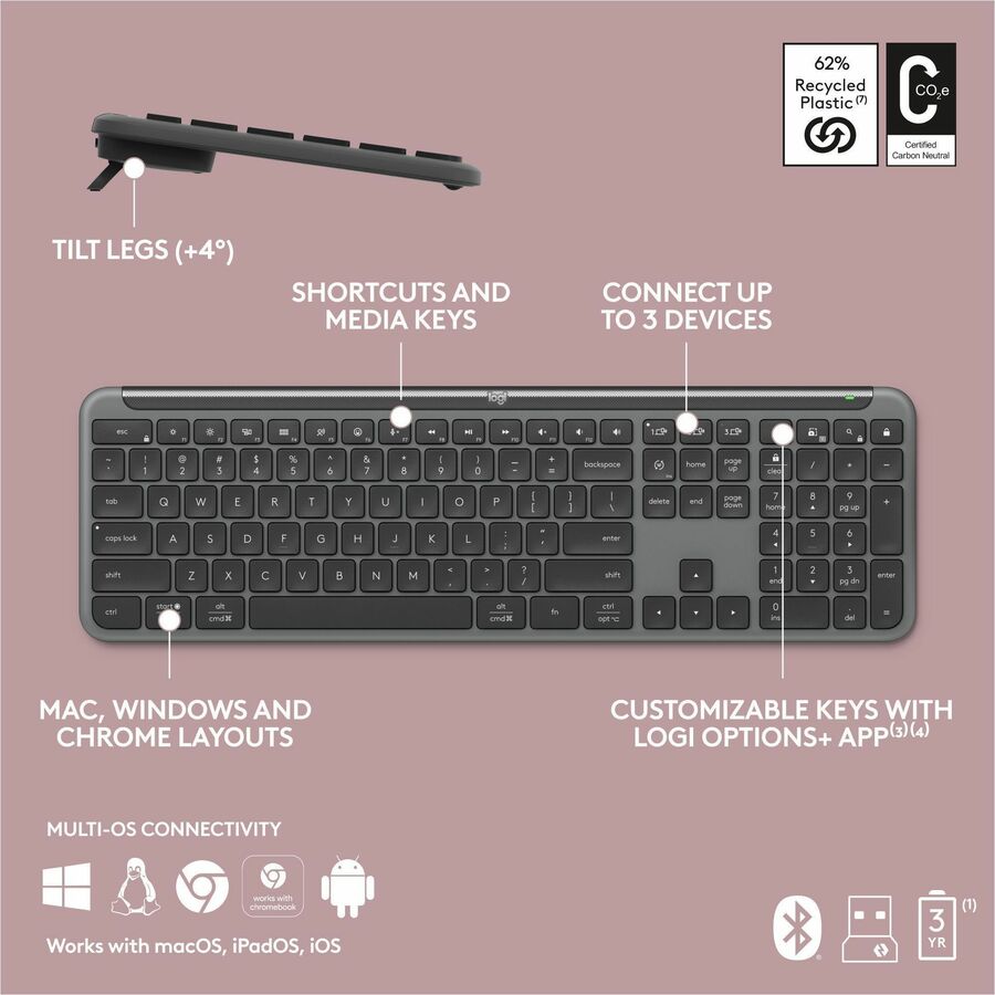 Logitech Signature Slim K950 Keyboard 920-012424