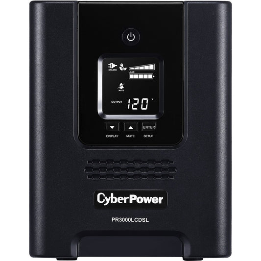 CyberPower Smart App Sinewave PR3000LCDSL 3000VA Pure Sine Wave Tower LCD UPS PR3000LCDSL