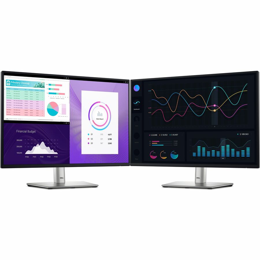 Dell P2425 24" Class WUXGA LED Monitor - 16:10 - Black, Silver DELL-P2425