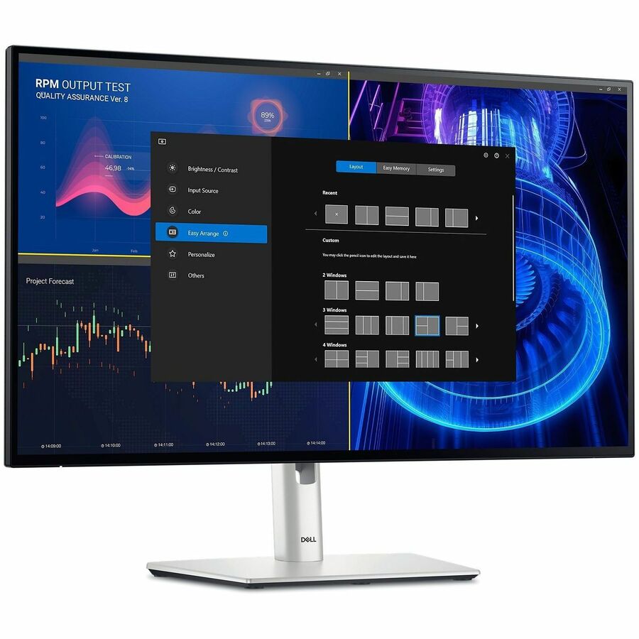 Dell UltraSharp U2724D 27" Class WQHD LED Monitor - 16:9 - Platinum Silver DELL-U2724D