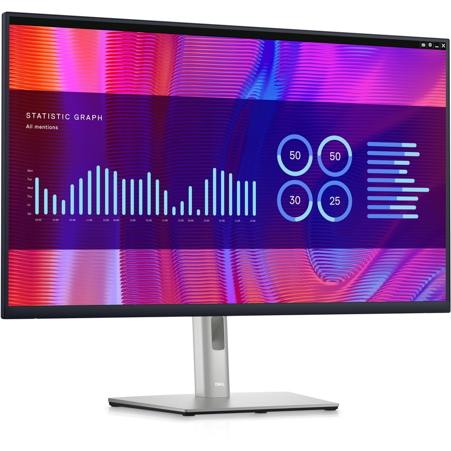 Dell P3223DE 32" Class QHD LCD Monitor - 16:9 - Black, Silver DELL-P3223DE