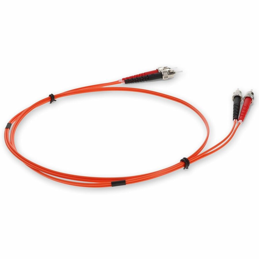 AddOn 1m Multi-Mode fiber (MMF) Duplex ST/ST OM1 Orange Patch Cable ADD-ST-ST-1M6MMF