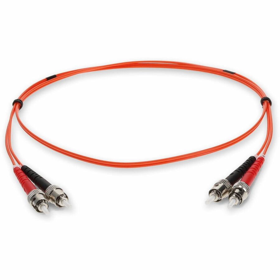 AddOn 1m Multi-Mode fiber (MMF) Duplex ST/ST OM1 Orange Patch Cable ADD-ST-ST-1M6MMF