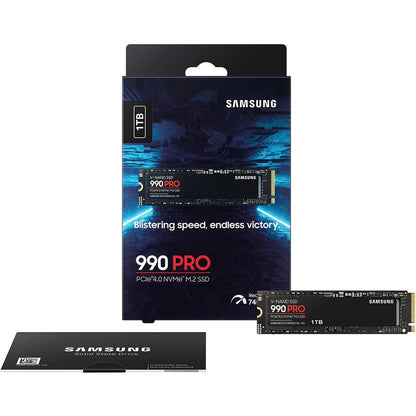 Samsung 990 PRO 1 TB Solid State Drive - M.2 2280 Internal - PCI Express NVMe (PCI Express NVMe 4.0 x4) MZ-V9P1T0B/AM