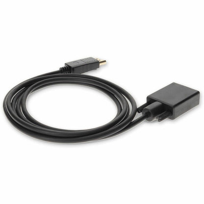 AddOn 6ft (2M) Displayport to VGA Black Adapter - M/M DISPORT2VGAMM6B