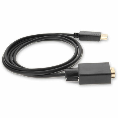 AddOn 6ft (2M) Displayport to VGA Black Adapter - M/M DISPORT2VGAMM6B