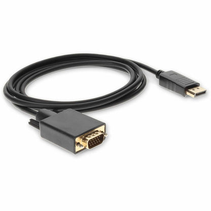 AddOn 6ft (2M) Displayport to VGA Black Adapter - M/M DISPORT2VGAMM6B