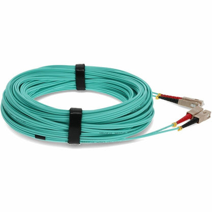 AddOn 30m Laser Optimized Multi-Mode Fiber (LOMM) Duplex SC/SC OM4 Aqua Patch Cable ADD-SC-SC-30M5OM4